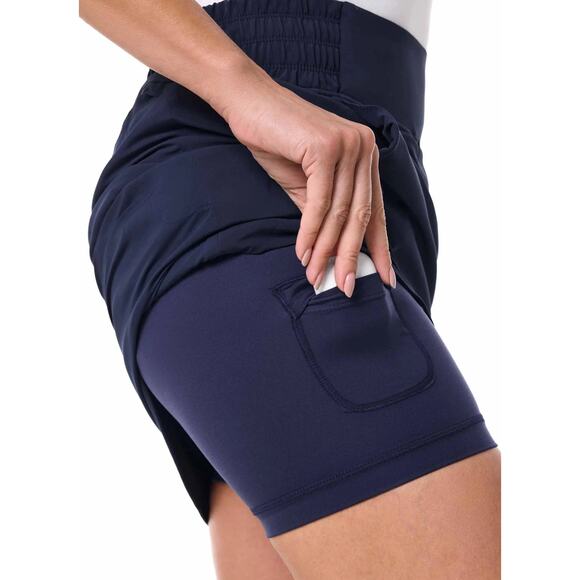 Coolibar Women's Pisa Travel Skort, Navy size Small - Picture 5 of 8